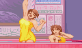 The women's bathhouse area in Marvel Vs. Capcom