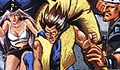 Final Fight enemies with garbled names